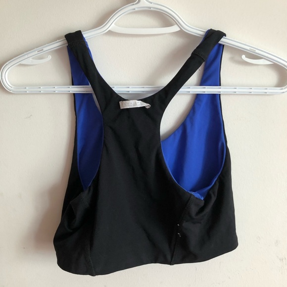 REVERSIBLE BLUE/BLACK sports bra - Picture 8 of 9